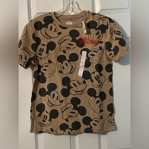 Disney Mickey Mouse Kids T-Shirt - Brown and Black size Large